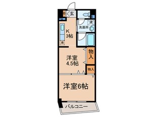 シャトー弁天　弐番館の物件間取画像